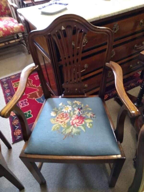 Six Hepplewhite Design Chairs Antique Chairs Antique Furniture 4