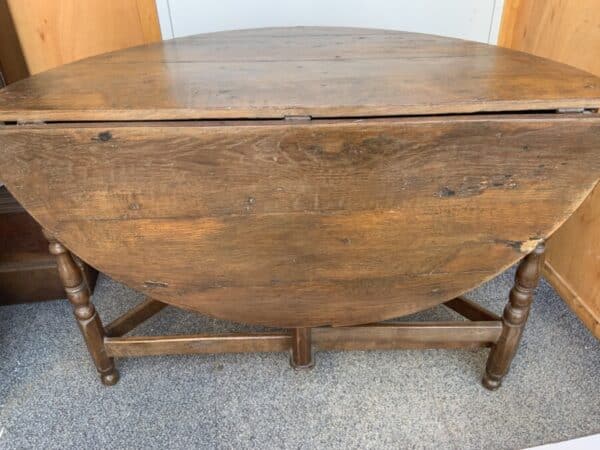 Credence table 1750’s oak peg jointed - Image 15