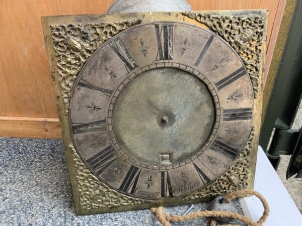 Long case 17th century 30 hr birdcage movement Granger of Sibson Antique Clocks 48