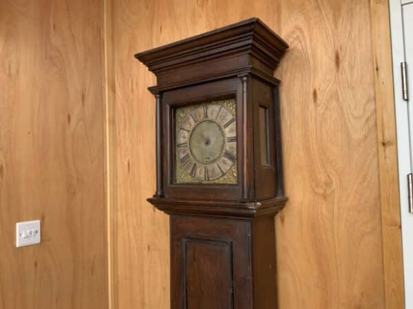 Long case 17th century 30 hr birdcage movement Granger of Sibson Antique Clocks 7