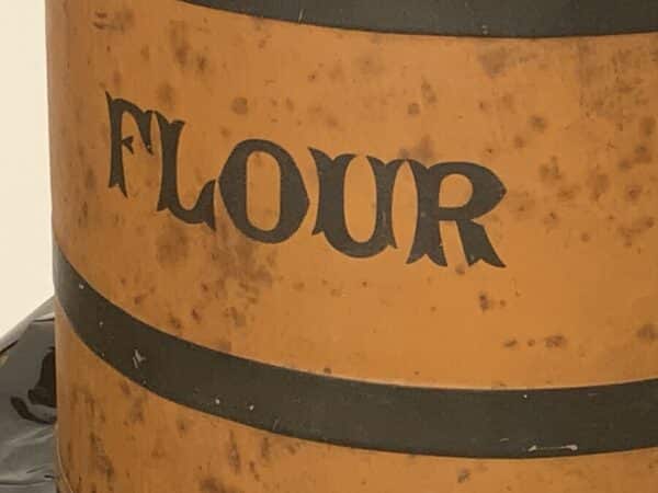 Toleware Flour tin container Antique Collectibles 8