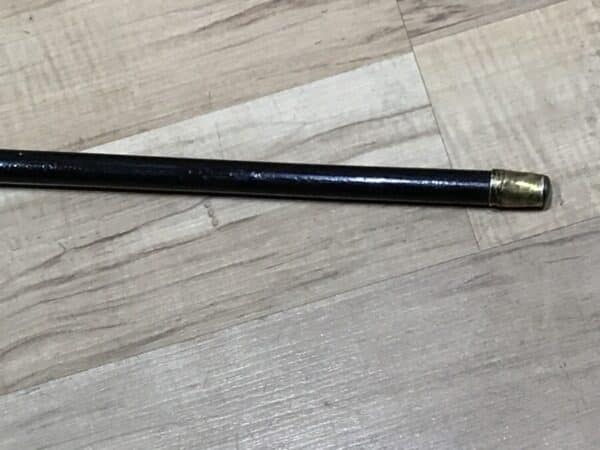 Gentleman’s walking stick sword horn handle with silver collar - Image 10
