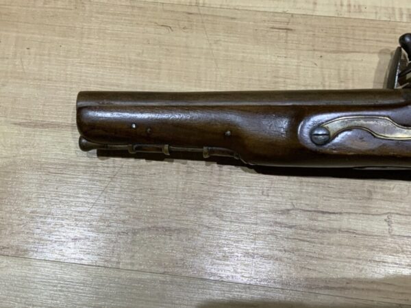 Flintlock pistol by Ketland London brass barrel - Image 9