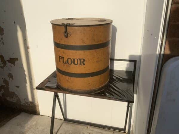 Toleware Flour tin container Antique Collectibles 3