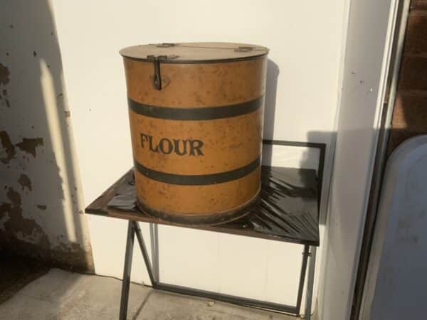 Toleware Flour tin container