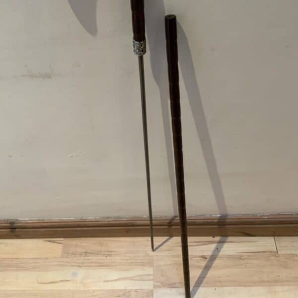 Gentleman’s walking stick sword stick with silver collar - Image 20