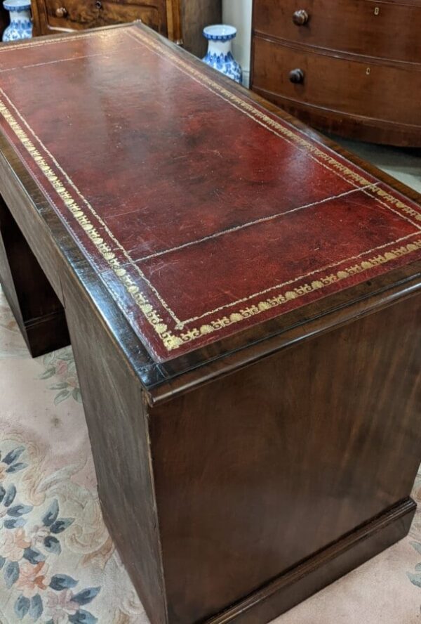 9 Draw Pedestal Desk Georgian Miscellaneous 7