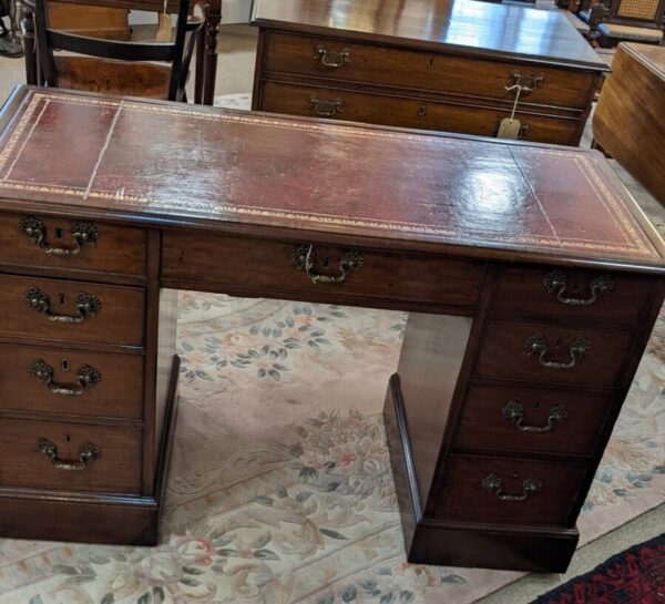 9 Draw Pedestal Desk Georgian Miscellaneous 3