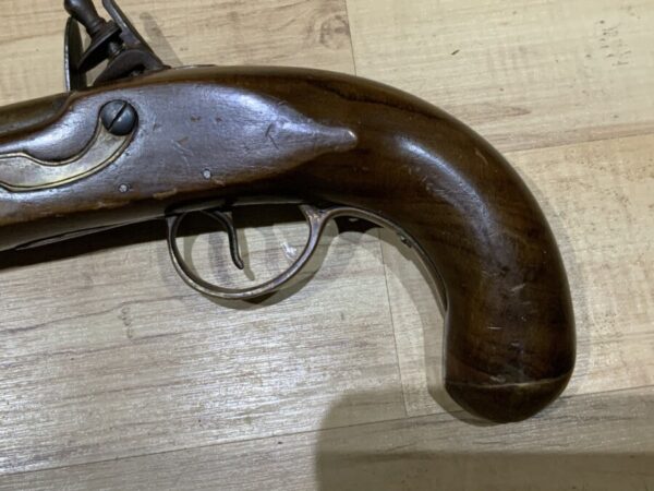 Flintlock pistol by Ketland London brass barrel - Image 6