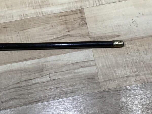 Gentleman’s walking stick sword horn handle with silver collar - Image 4