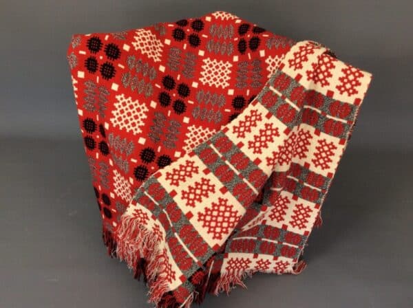 Welsh Tapestry Throw/Blanket Blanket Antique Textiles 3