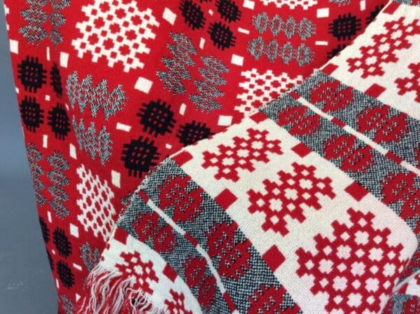 Welsh Tapestry Throw/Blanket Blanket Antique Textiles 4