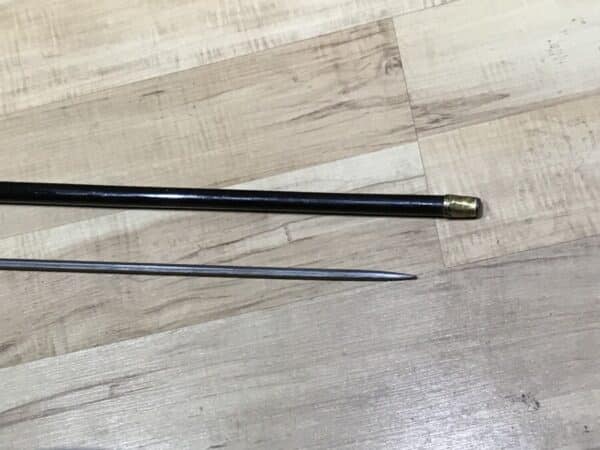 Gentleman’s walking stick sword horn handle with silver collar - Image 17