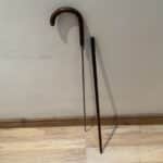 Gentlemanâs walking stick sword stick with silver collar Miscellaneous