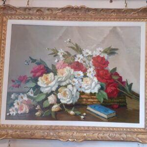 A Flower Study flowers painting Antique Art