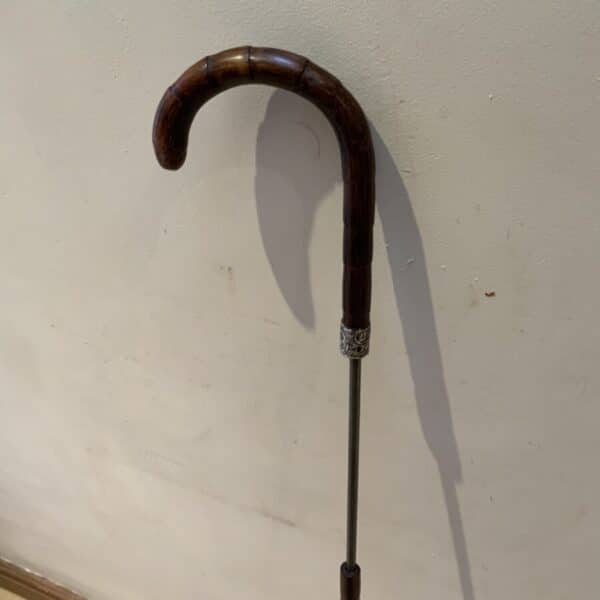 Gentleman’s walking stick sword stick with silver collar Miscellaneous 15