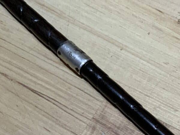 Gentleman’s walking stick sword stick with silver mounts - Image 5