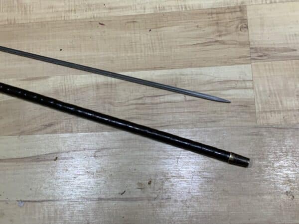Gentleman’s walking stick sword stick with silver mounts - Image 15