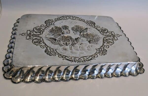 Angels Pin Tray silver pin tray Antique Silver 5