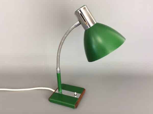 Mid Century Green Desk Lamp by Prova c1970's