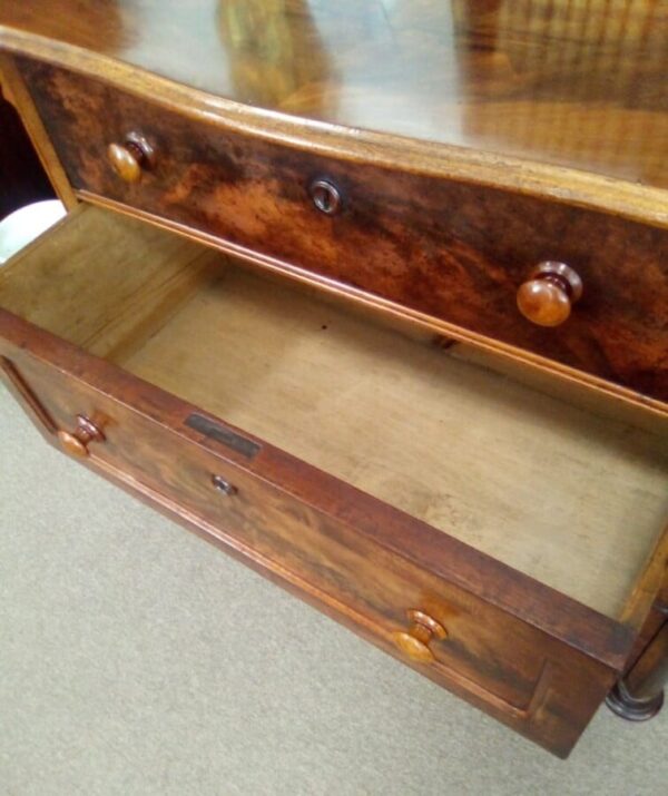 Burr Walnut Chest of Draws - Image 4