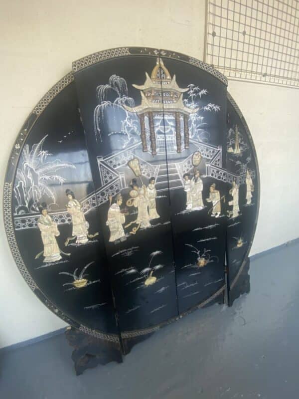 Large 20th century oriental screen