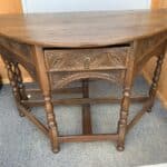 Credence table 1750âs oak peg jointed Antique Furniture