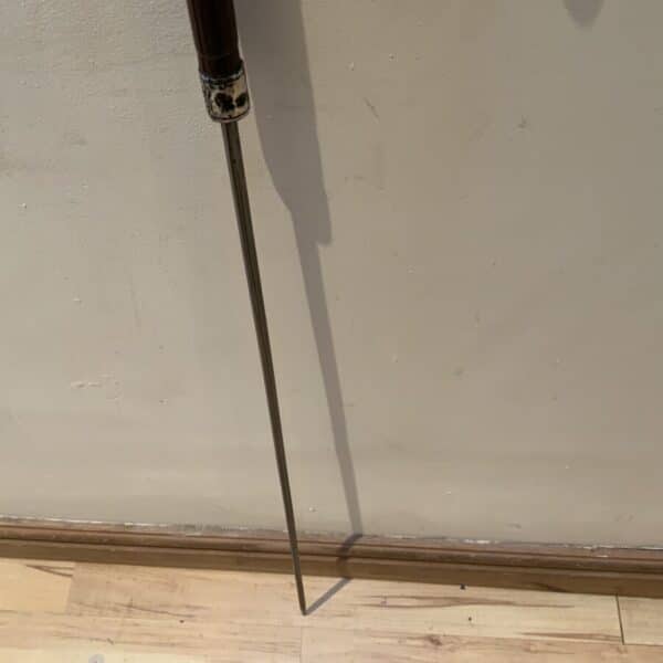 Gentleman’s walking stick sword stick with silver collar - Image 27