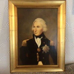 Admiral Lord Nelson After Lemuel Francis Abbott Oil Portrait Painting Naval Officer Battle Of Trafalgar Antique Art