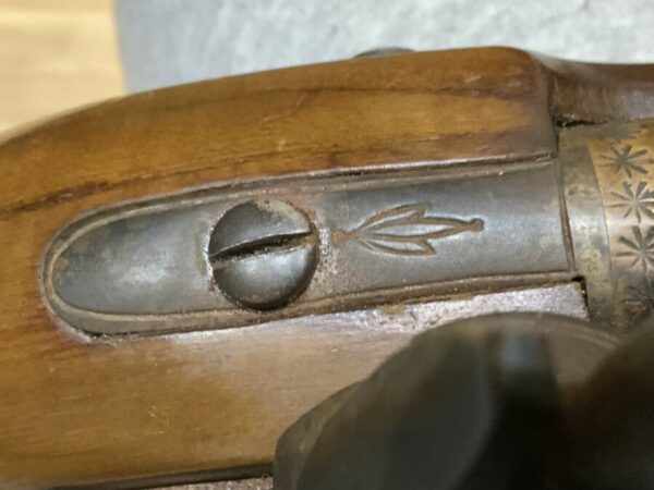 Flintlock pistol by Ketland London brass barrel - Image 13
