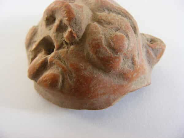 Rare ancient Hellenistic or Graeco Roman Terracotta Lion Mask Head Protome or Applique ancient Antiquities 5