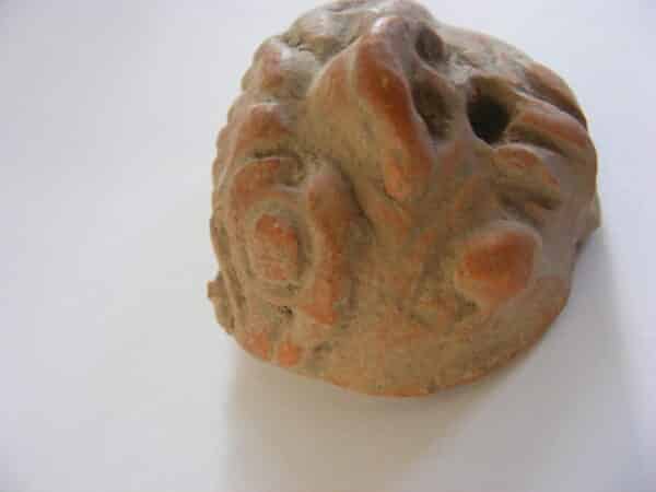 Rare ancient Hellenistic or Graeco Roman Terracotta Lion Mask Head Protome or Applique ancient Antiquities 6