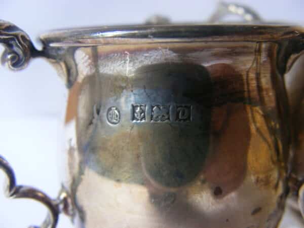 Rare 2 x Sterling Silver Trophy Loving Cup Huddersfield & District Cricket Club 1953 1954 League Sykes Cup - Image 6