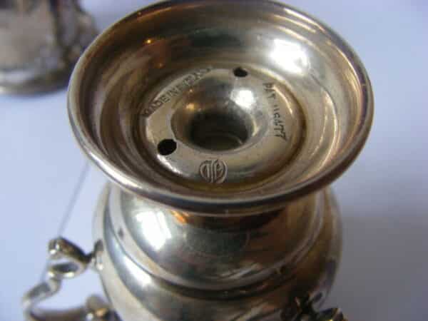 Rare 2 x Sterling Silver Trophy Loving Cup Huddersfield & District Cricket Club 1953 1954 League Sykes Cup - Image 8