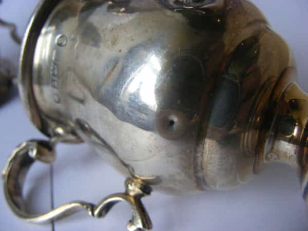 Rare 2 x Sterling Silver Trophy Loving Cup Huddersfield & District Cricket Club 1953 1954 League Sykes Cup - Image 9