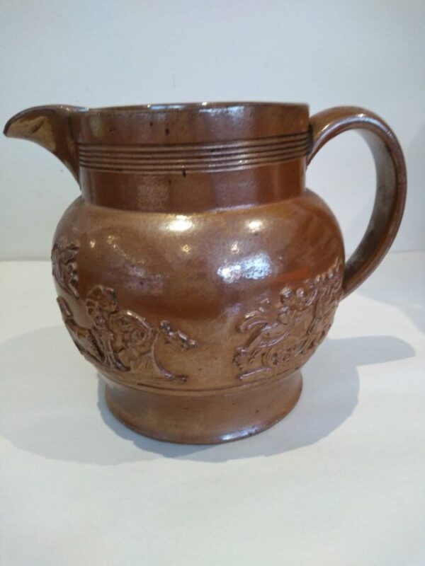 Derbyshire Salt Glazed Jug antique jug Antique Ceramics 3