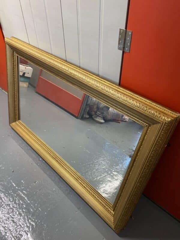 Rare Victorian original gilt large picture frame come mirror - Image 2