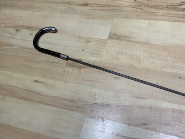 Gentleman’s walking stick sword stick with silver mounts Miscellaneous 28