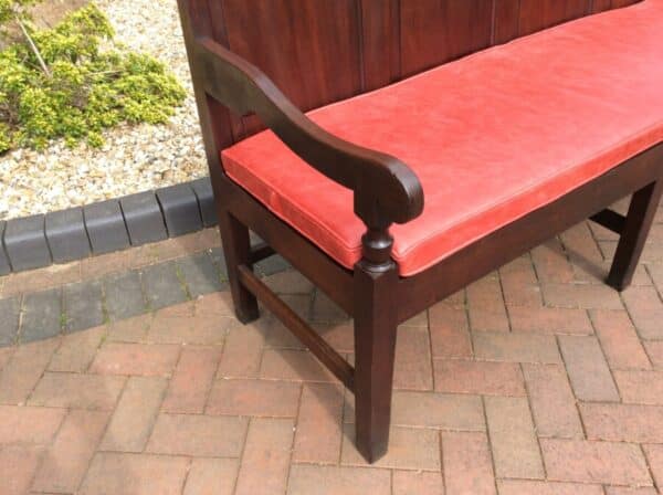 Georgian Mahogany Settle Bench Seat / Daybed Antique Daybed Antique Furniture 6
