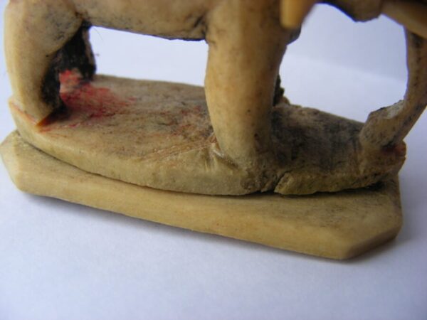 A Rare Early Islamic Bone Chess piece BISHOP fil Elephant with RIDER Egypt c1,000 years old ancient Antiquities 11