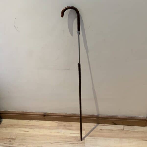 Gentleman’s walking stick sword stick with silver collar - Image 12