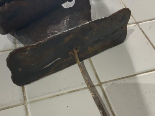 Wrought iron hand holding a spills converted to electric - Image 10