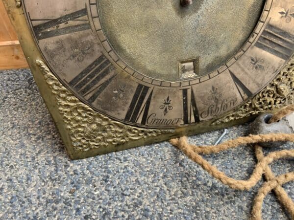 Long case 17th century 30 hr birdcage movement Granger of Sibson Antique Clocks 46