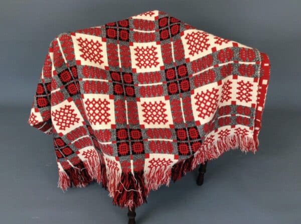 Welsh Tapestry Throw/Blanket Blanket Antique Textiles 5