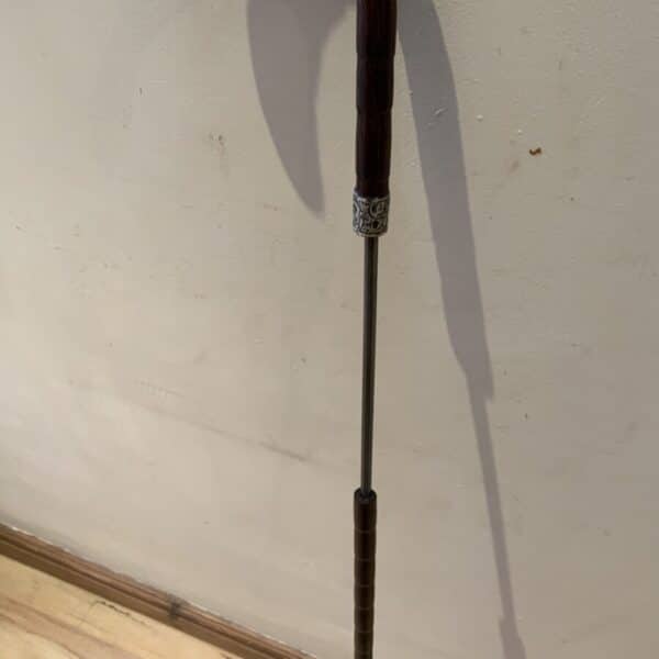 Gentleman’s walking stick sword stick with silver collar - Image 15