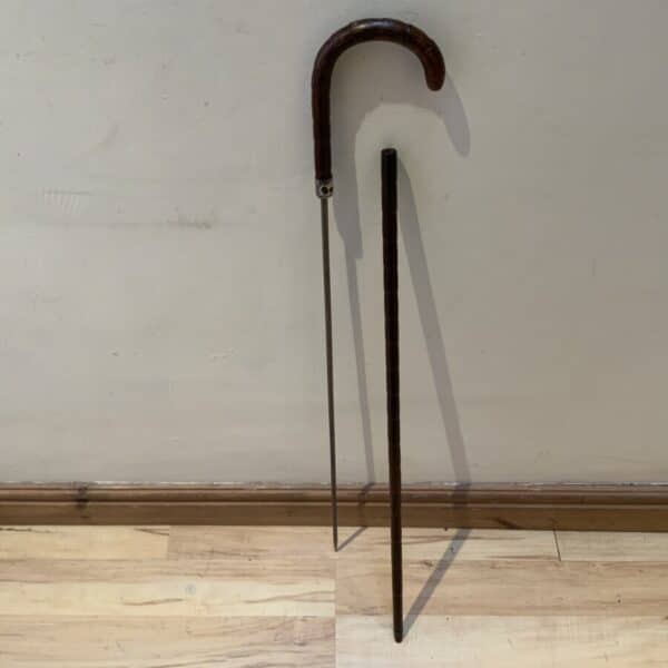 Gentleman’s walking stick sword stick with silver collar - Image 21