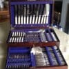 2 DRAWER BOXED SET of CUTLERY 100 pieces SHEFFIELD. 'DE MONTFORT' - Image 2