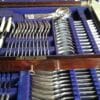 2 DRAWER BOXED SET of CUTLERY 100 pieces SHEFFIELD. 'DE MONTFORT' - Image 3