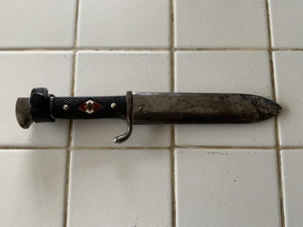 Hitler Youth Knife and Scabbard. Rare Maker Antique Knives 3