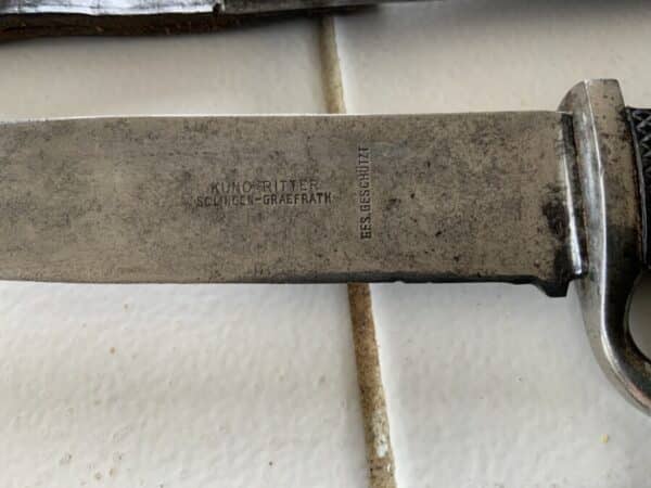Hitler Youth Knife and Scabbard. Rare Maker - Image 7